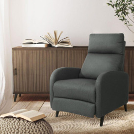 Fabric Recliner Chair Upholstered in Linen