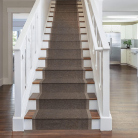 Light Brown Aztec Stair Carpet Runner