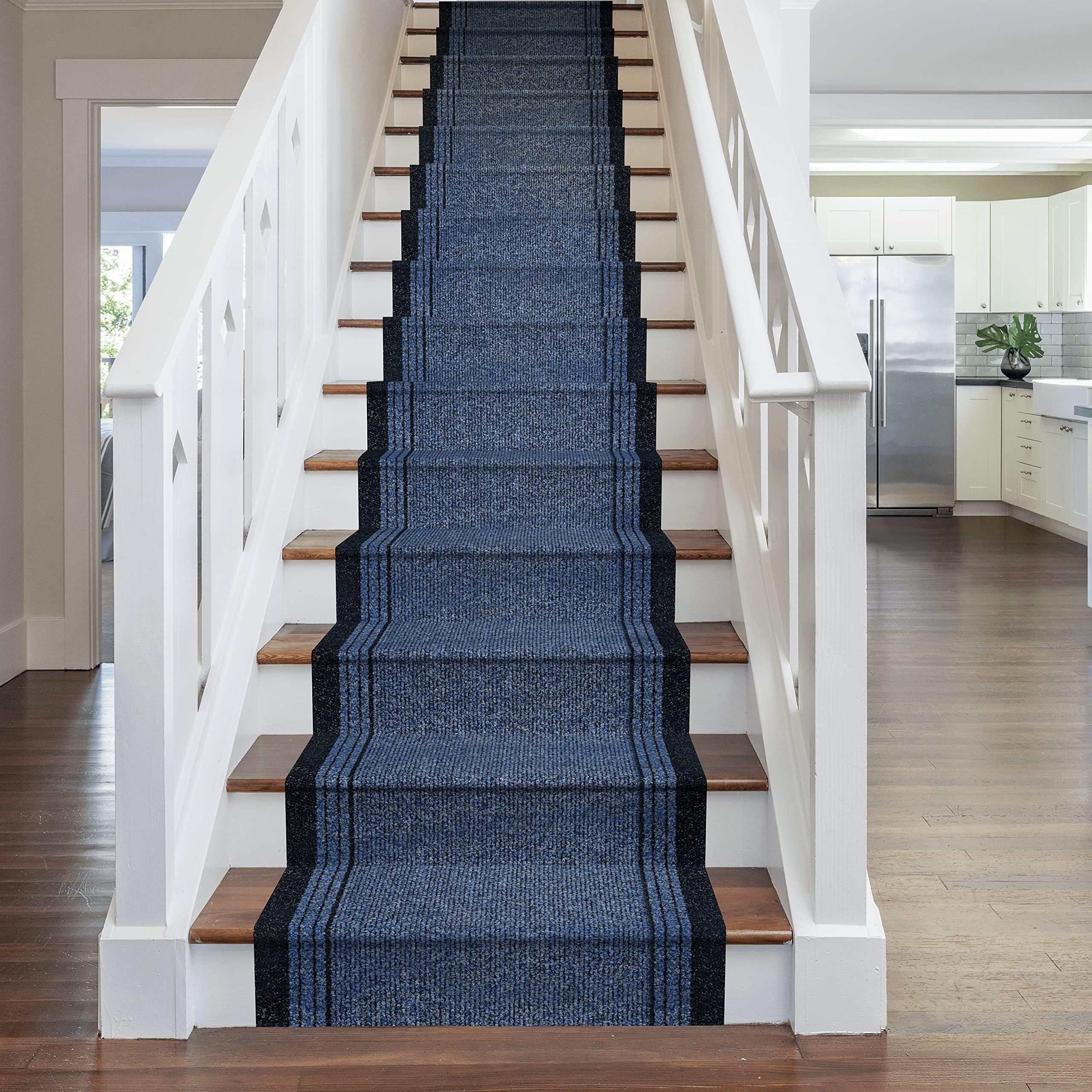 Blue Inca Stair Carpet Runner - image 1