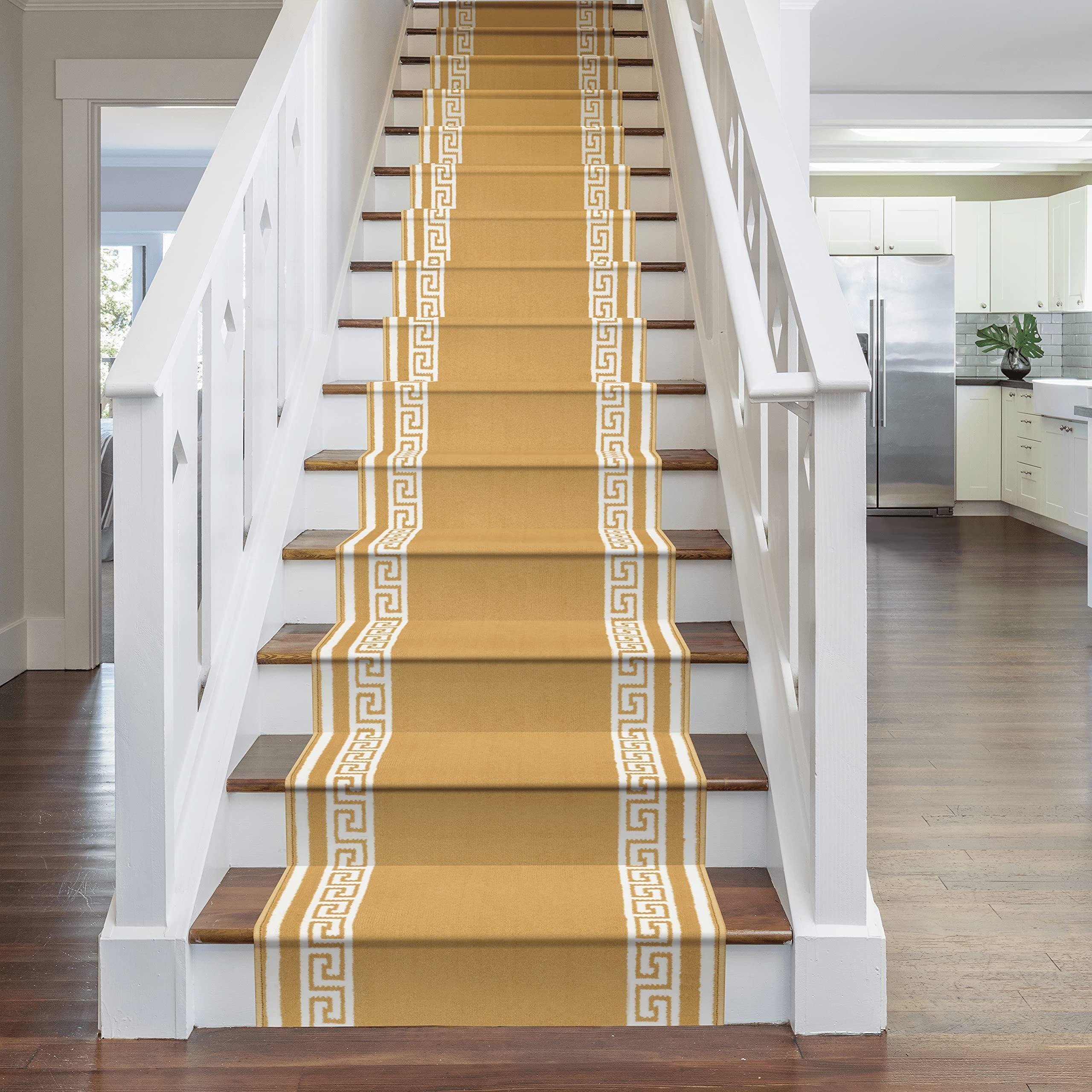 Beige Key Stair Carpet Runner - image 1