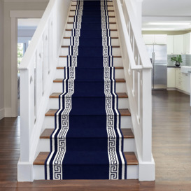 Blue Key Stair Carpet Runner
