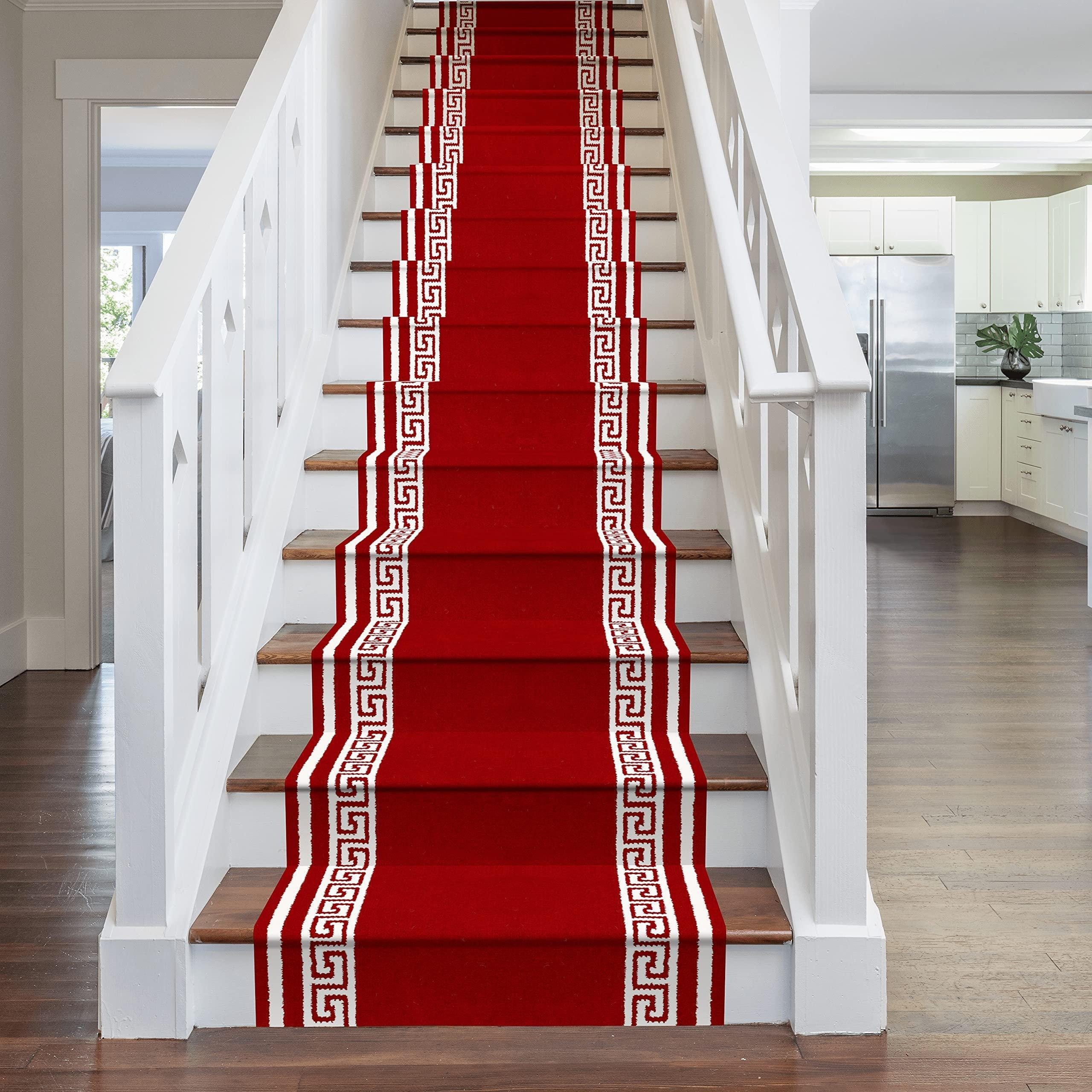 Red Key Stair Carpet Runner - image 1