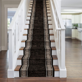 Brown Tribal Stair Carpet Runner