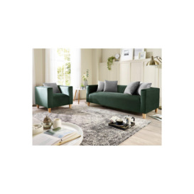 Bonnie 3 Seater & Armchair Set in Brushed Velvet - thumbnail 1