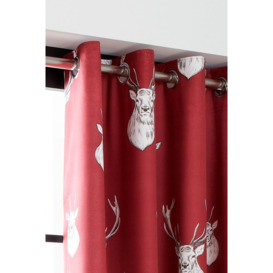 'Munro Stag Check' Lined Curtains - thumbnail 2