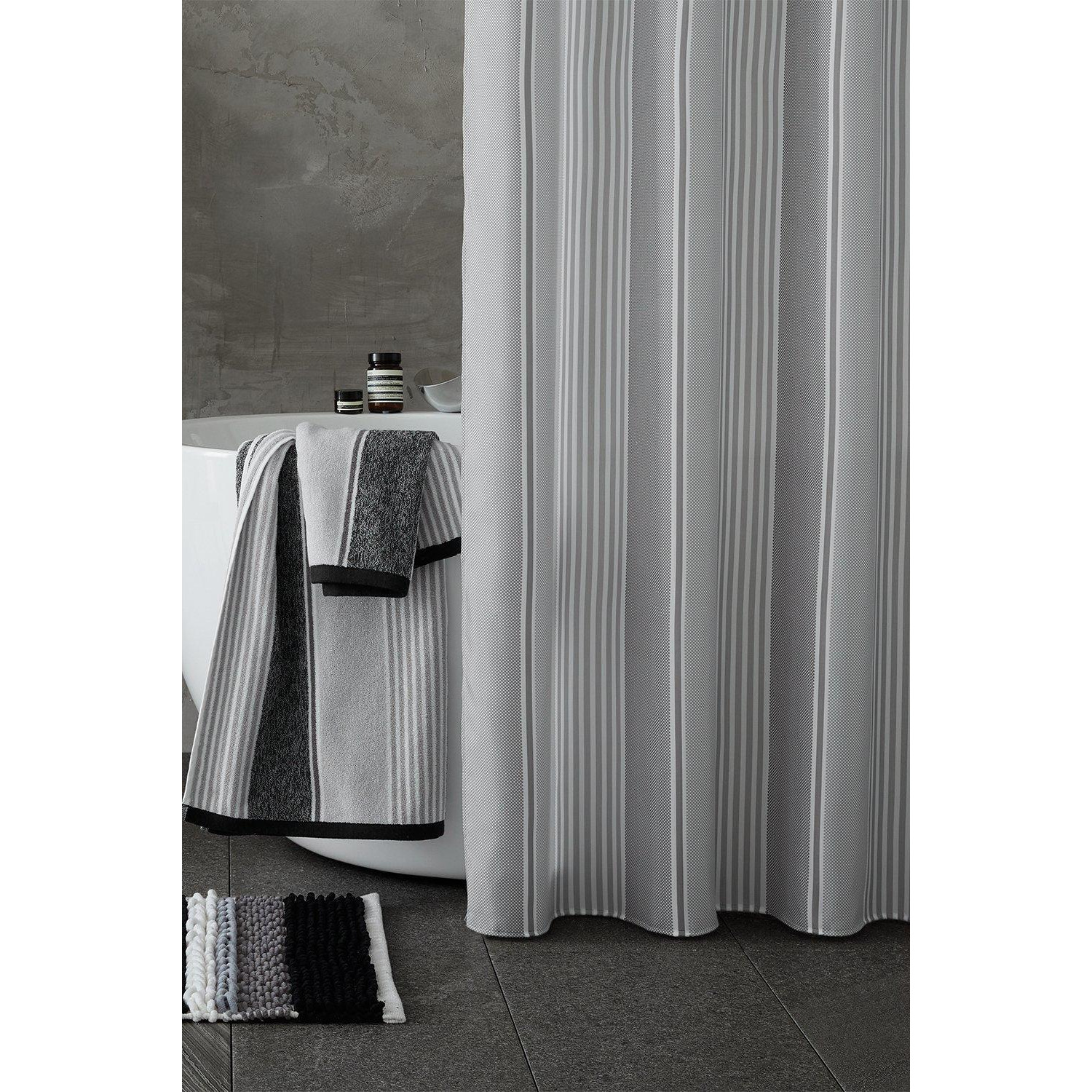 'Textured Stripe' Shower Curtain - image 1