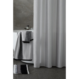 'Textured Stripe' Shower Curtain - thumbnail 1