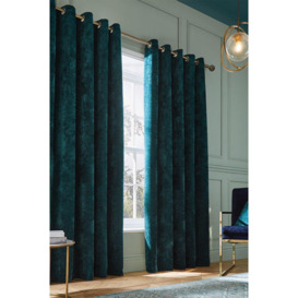 'Selene' Luxury Chenille Weighted Lined Eyelet Curtains
