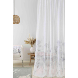 'Meadowsweet Floral' Voile Curtain Panel - thumbnail 2