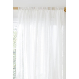'Aletta Tufted Stripe' Voile Curtain Panel - thumbnail 1