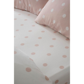 'Brushed Spot' Fitted Sheet - thumbnail 1