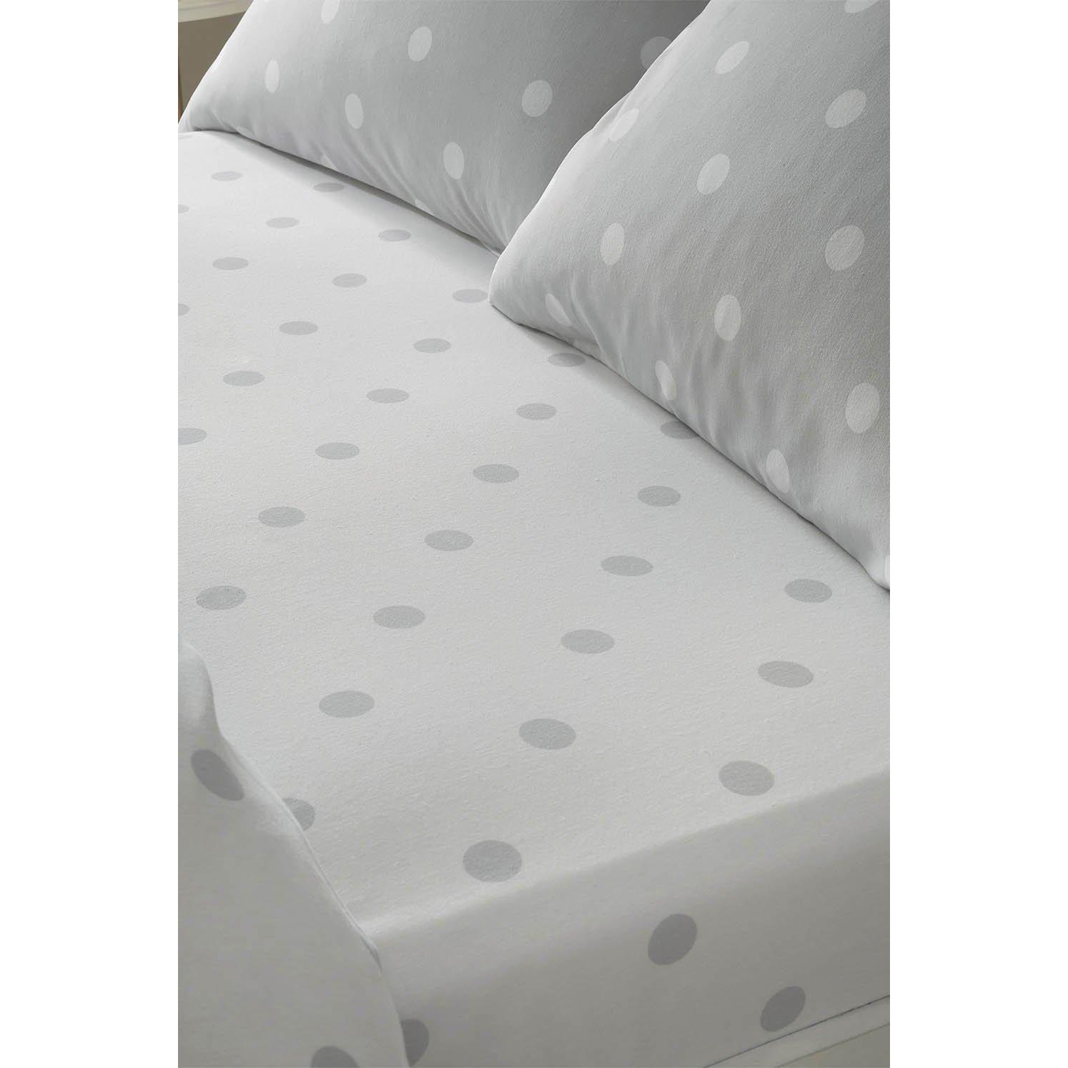 'Brushed Spot' Fitted Sheet - image 1