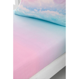'Ombre Rainbow Clouds' Fitted Sheet