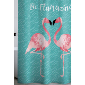 'Flamingo' Shower Curtain - thumbnail 1