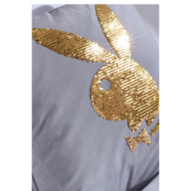'Live Your Dream Sequin Bunny' Cushion - thumbnail 2
