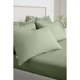 '200 Thread Count Cotton Percale' Standard Pillowcase Pair - thumbnail 1