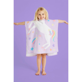 'Unicorn' Hooded Towel Poncho - thumbnail 1