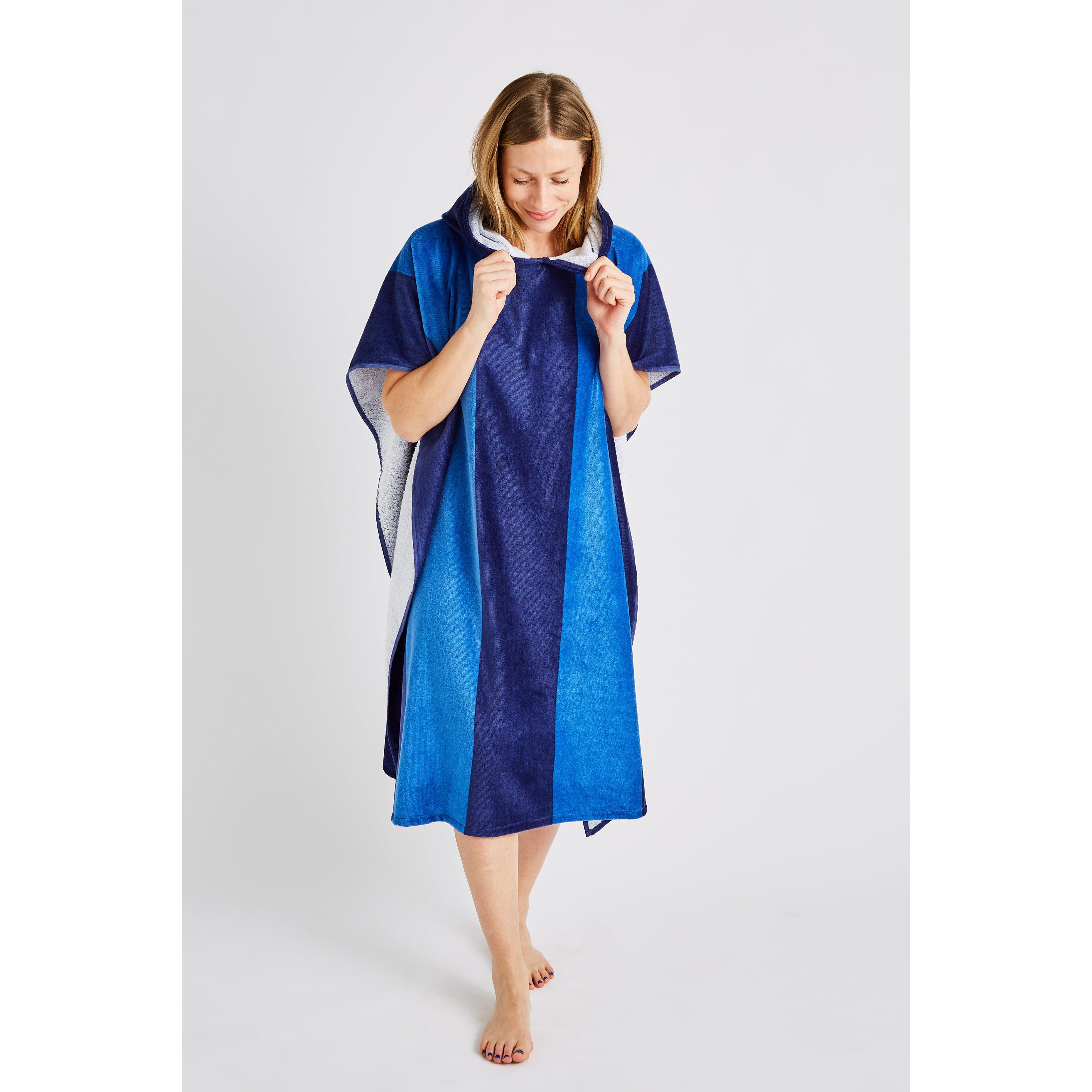 'Stripe' Hooded Towel Poncho - image 1