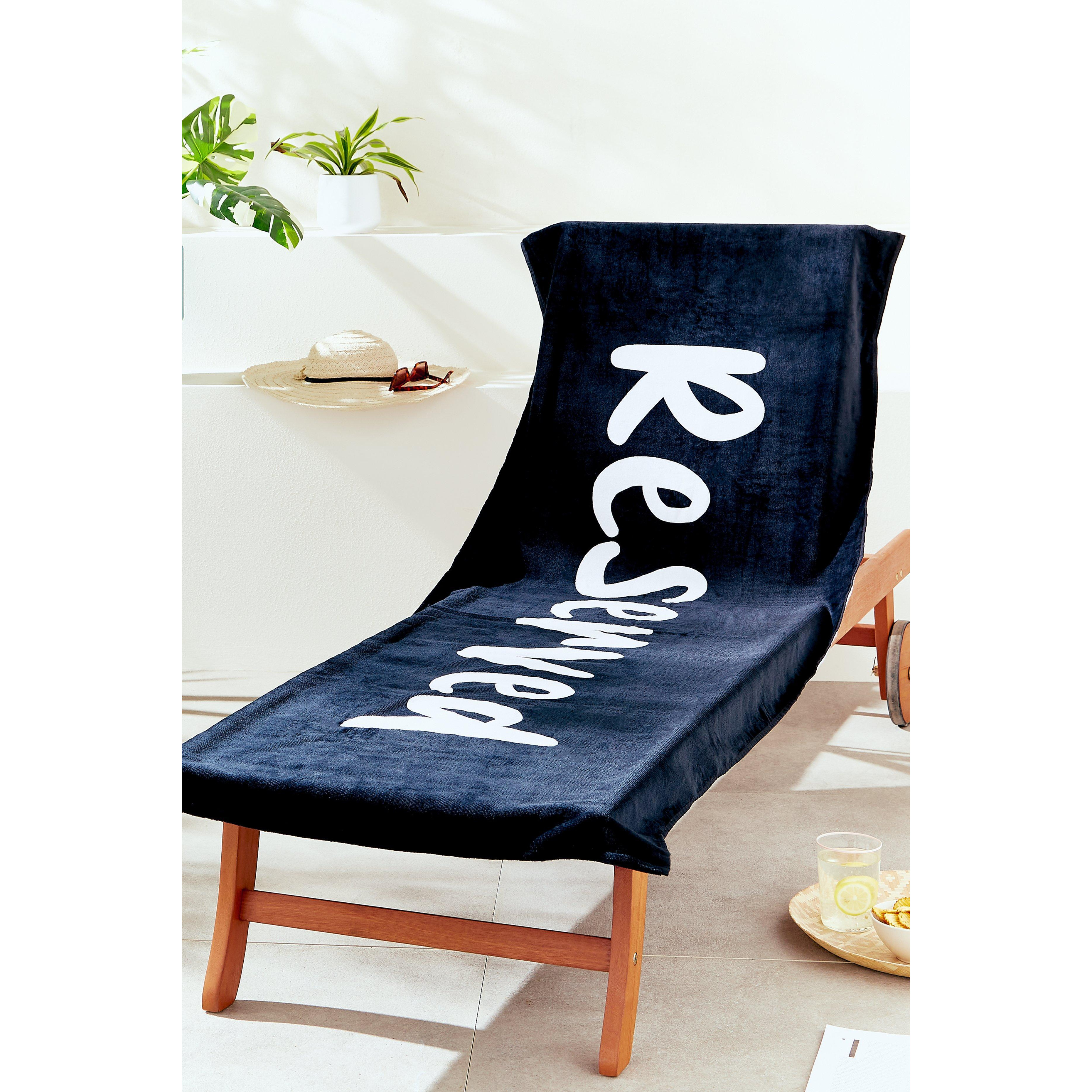 'Reserved' Beach Sun Lounger Towel - image 1