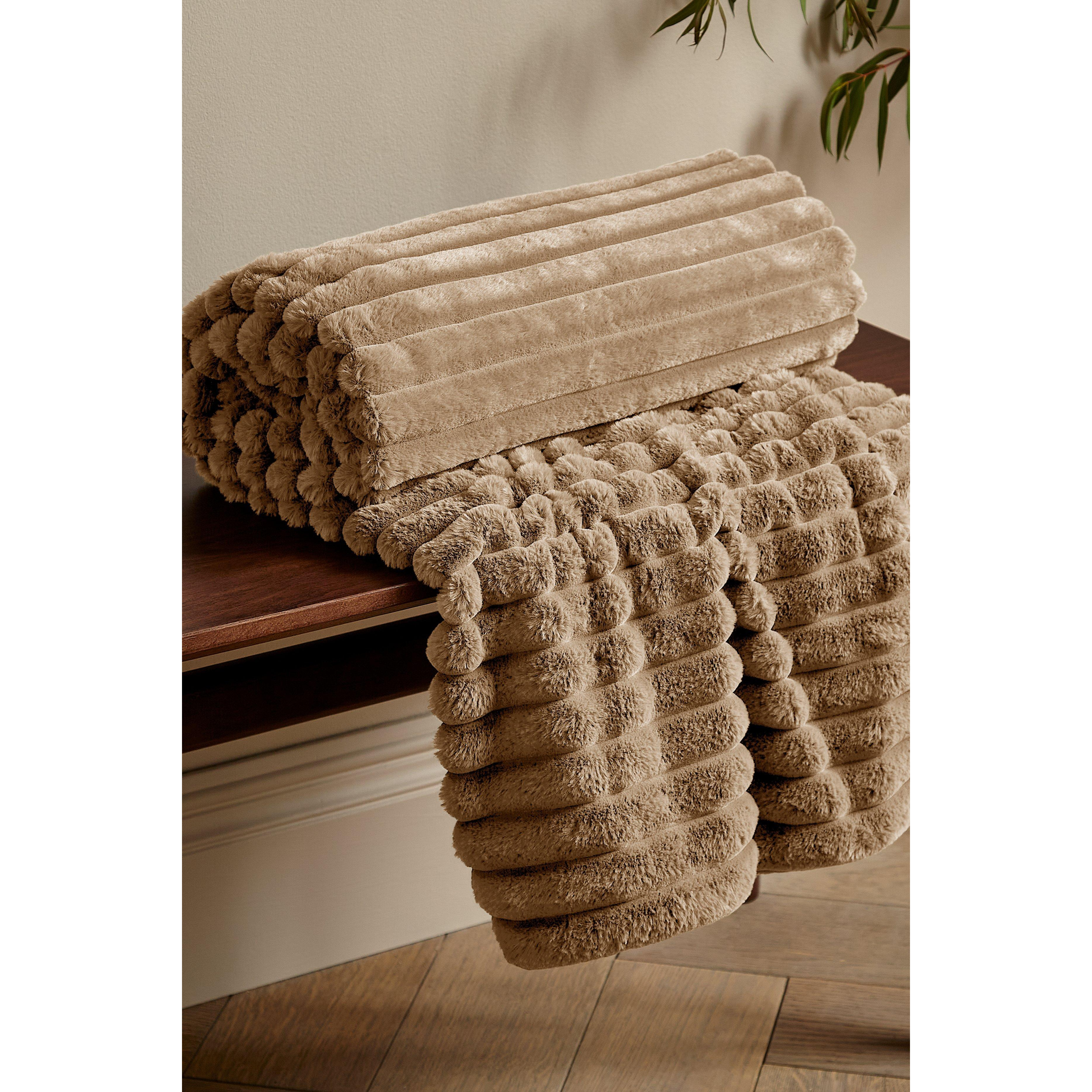 'Cosy Ribbed'  Blanket Throw - image 1