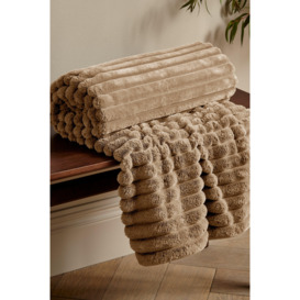 'Cosy Ribbed'  Blanket Throw