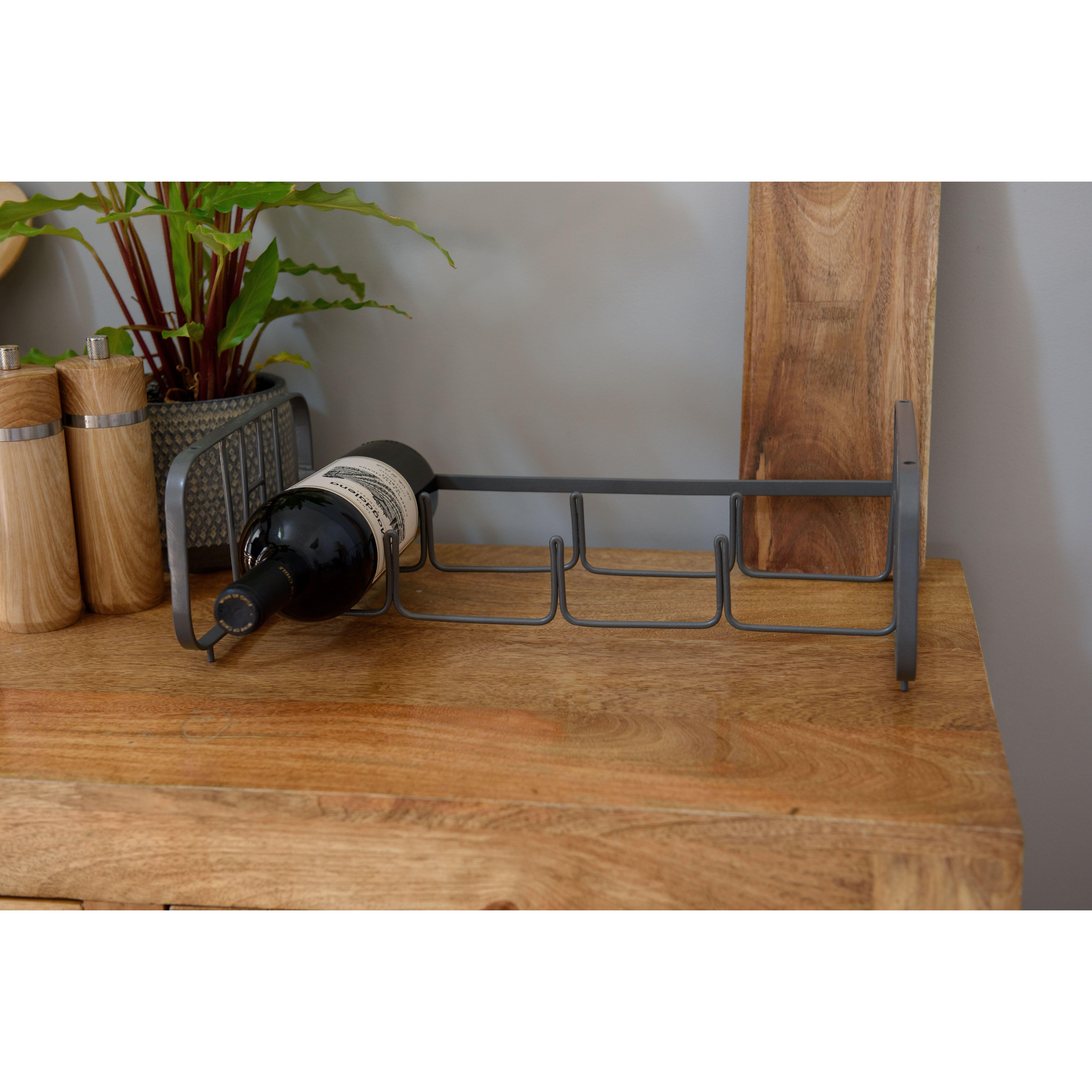 Stackable Bottle Rack, Iron Wire - image 1