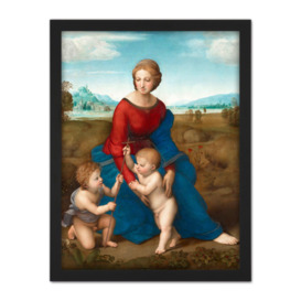 Raphael Madonna In The Meadow Large Framed Wall Décor Art Print - thumbnail 1