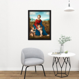 Raphael Madonna In The Meadow Large Framed Wall Décor Art Print - thumbnail 2