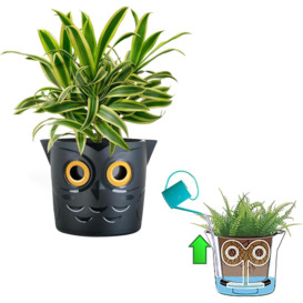 Self Watering Smart Plant Pot Owl Design - thumbnail 3