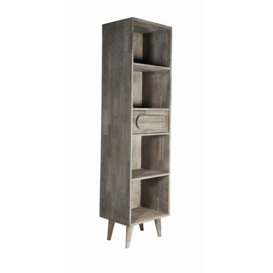 Sharpsburg Wooden Slim Tall Bookcase - thumbnail 3