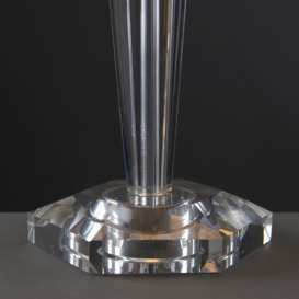 Davenport Crystal Silver Table Lamp - thumbnail 3
