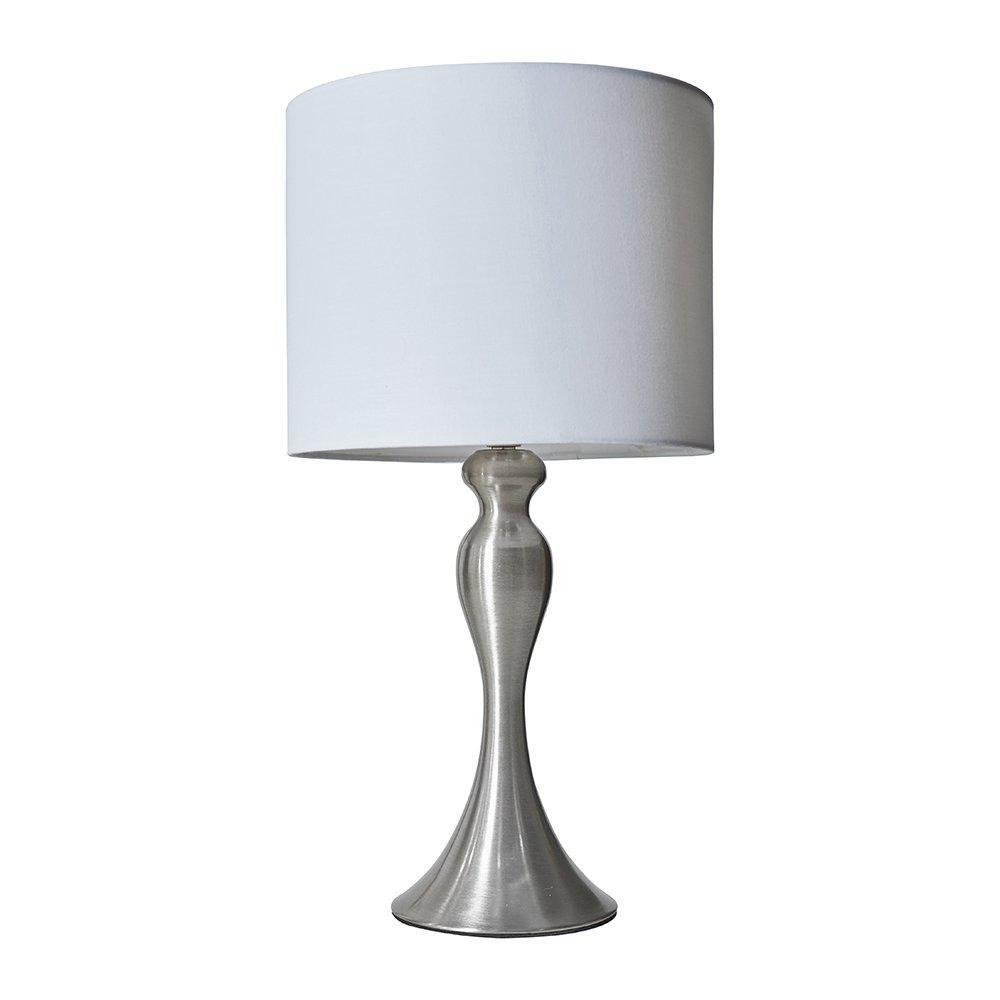 Brushed Chrome Table Lamp - image 1