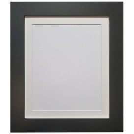 Metro Black Frame with Ivory Mount for Image Size 9 x 7 Inch
