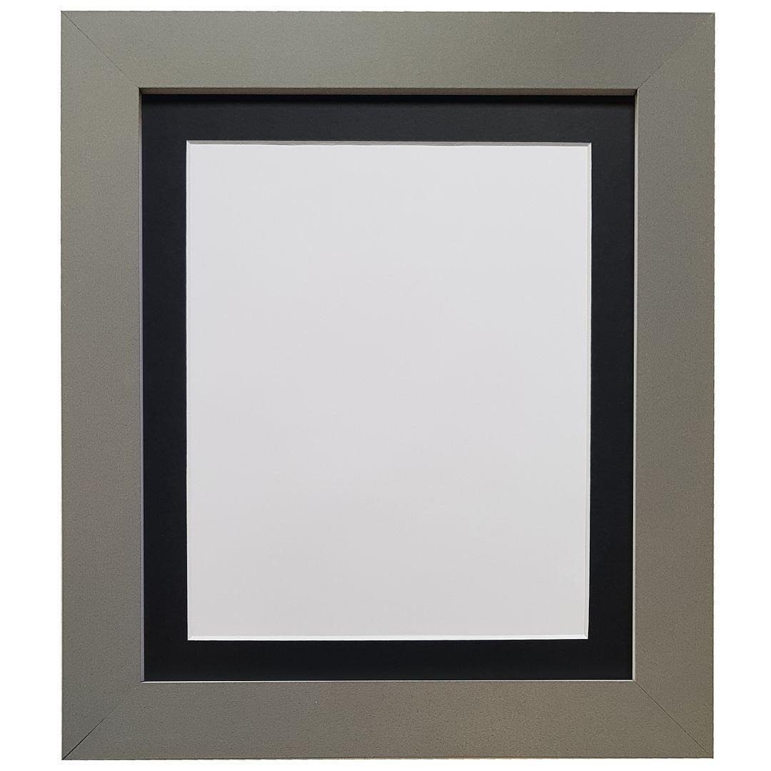 Metro Dark Grey Frame with Black Mount for Image Size A4 - image 1
