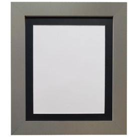 Metro Dark Grey Frame with Black Mount for Image Size A4