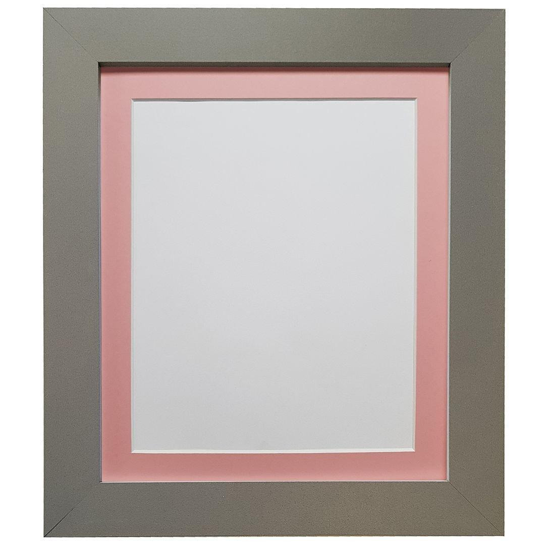 Metro Dark Grey Frame with Pink Mount for Image Size 5 x 3.5 Inch - image 1