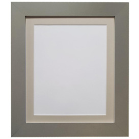 Metro Dark Grey Frame with Light Grey Mount for Image Size 10 x 4 Inch