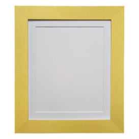 Metro Gold Frame with White Mount for ImageSize A2