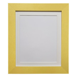 Metro Gold Frame with Ivory Mount for Image Size A5 - thumbnail 1