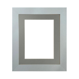 Metro Light Grey Frame with Dark Grey Mount for Image Size 5 x 3.5 Inch