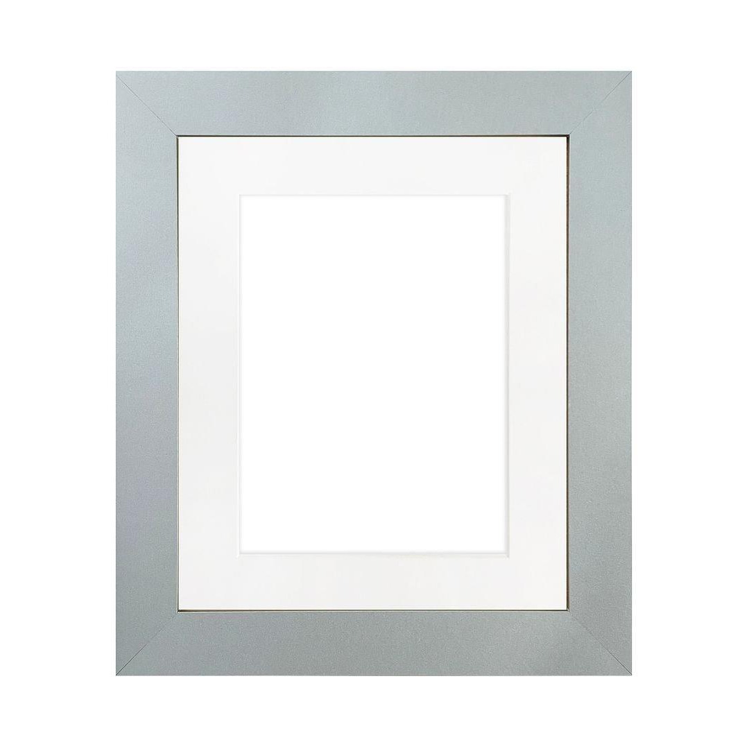 Metro Light Grey Frame with White Mount for Image Size 14 x 11 Inch - image 1