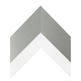 Metro Light Grey Frame with White Mount for Image Size 45 x 30 CM - thumbnail 3