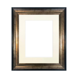 Scandi Black & Gold Frame with Ivory Mount for Image Size 10 x 6