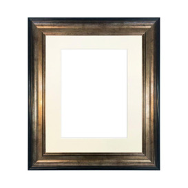 Scandi Black & Gold Frame with Ivory Mount for Image Size A3