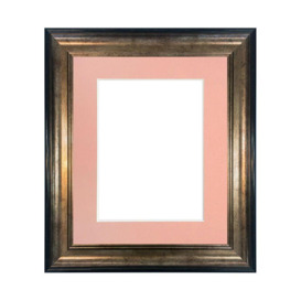 Scandi Black & Gold Frame with Pink Mount for Image Size 18 x 12