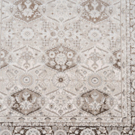 Beige Traditional Persian Style Luxury Sheen Rug - thumbnail 3