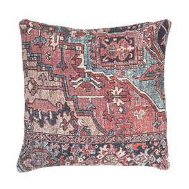 Red Terracotta Persian Style Washable Cotton Cushion - thumbnail 2