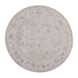 Beige Vintage Distressed Traditional Persian Style Area Rug - thumbnail 2