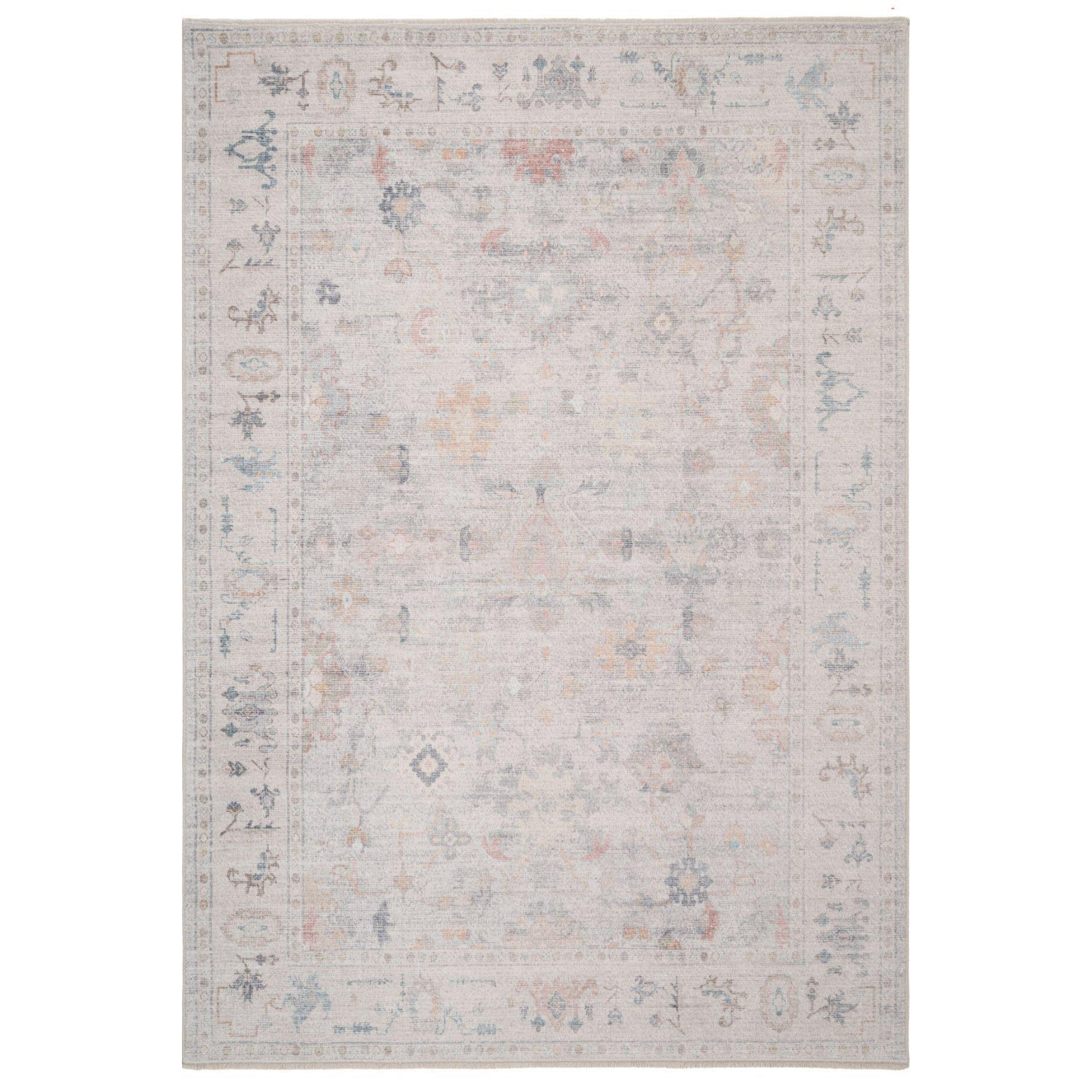 Beige Vintage Distressed Traditional Persian Style Area Rug - image 1