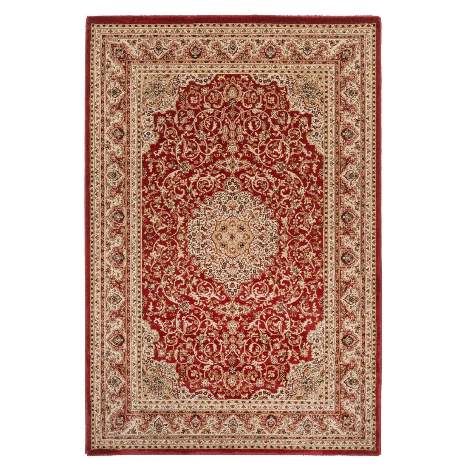 Gold and Red Traditional Cosy Fireside Rug - image 1